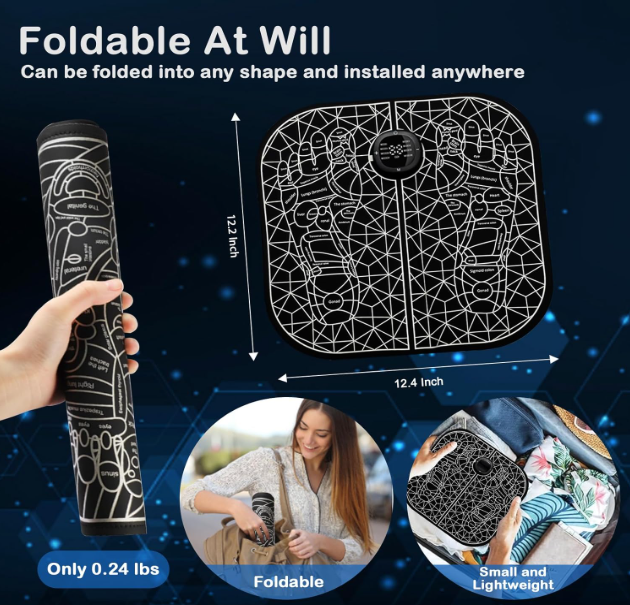 Electric Nerve Stimulation, EMS Foot Massager for Muscle Relaxation and Pain Relief