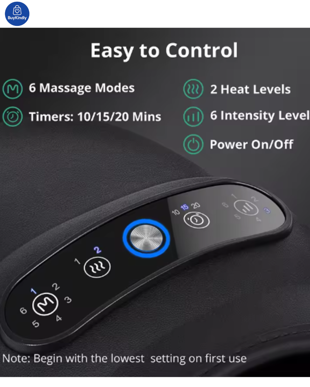Hand Massager with Heat and Compression for Arthritis and Carpal Tunnel - Cordless & Rechargeable