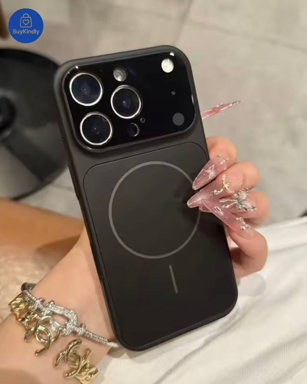 Premium Glass Matte Magsafe Phone Case For iPhone 17 Air 16 15 14 13 Pro Max Magnetic Wireless Charge Armor Cover