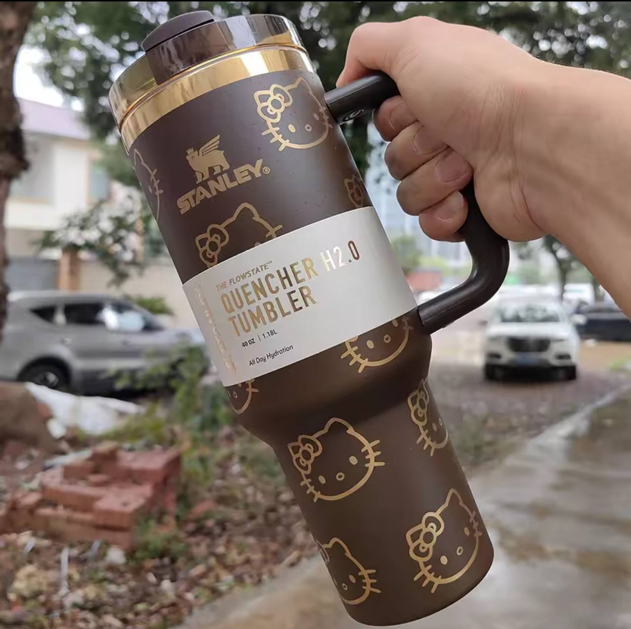 Stanley Quencher H2.0 Tumbler with Handle and Straw 40 oz | Flowstate 3-Position Lid | Cup Holder Compatible for Travel |